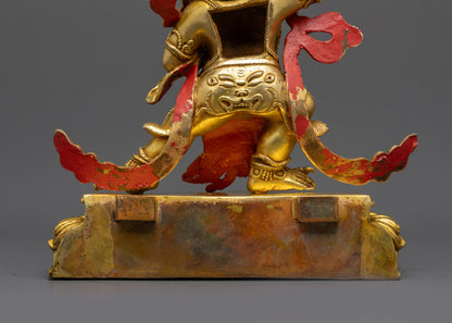 Buddhist Dharma Protector Deity Vajrapani Statue | Nepalese Craft