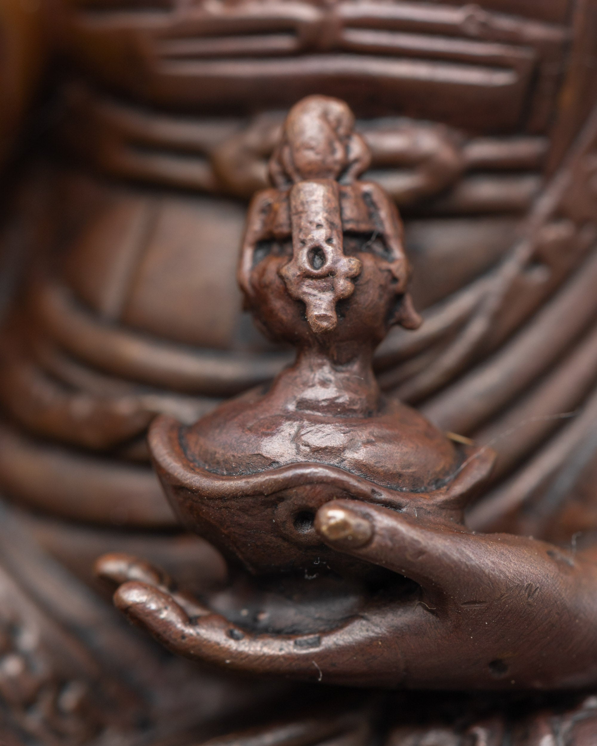 Guru Padmasambhava Sculpture | Lotus-Born Buddhist Master Statue