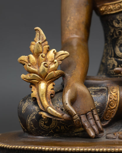 Nepalese Bhaisajyaguru – Copper Statue for Meditation or Altar