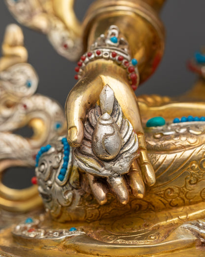 Bodhisattva Ksitigarbha Statue | Tibetan Protector of Souls Figurine