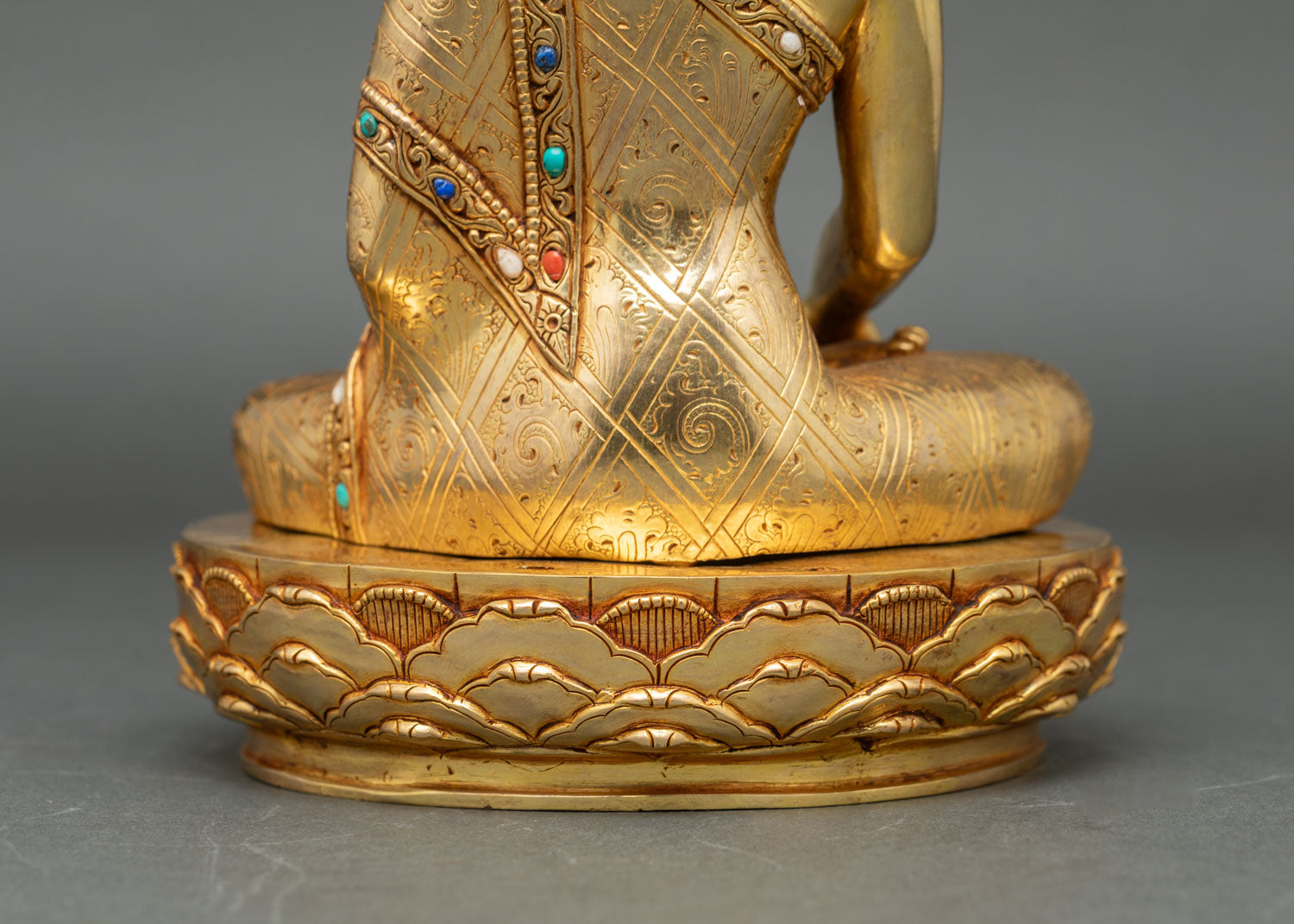 Three Buddha Sculpture Set – Handmade Meditation Altar Figures