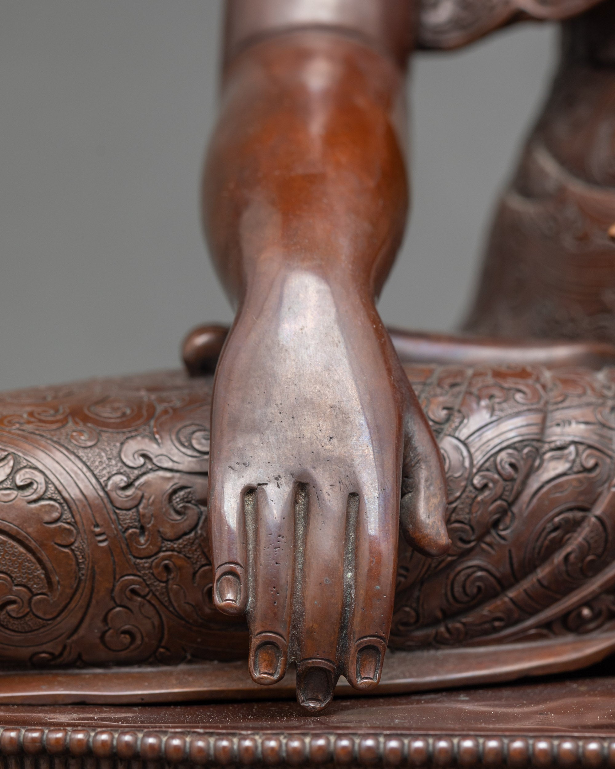 Oxidized Buddha Trio Set Sculpture - Symbol of Peace and Serenity