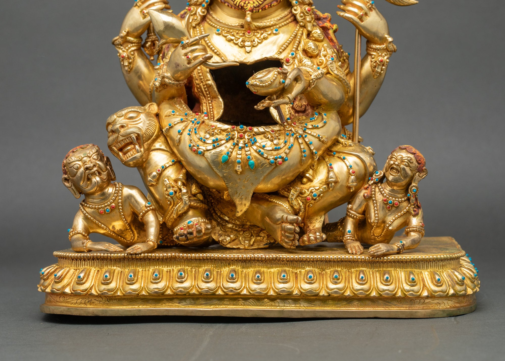 Buddhist Hayagriva Statue | Handmade Copper Art from Nepal