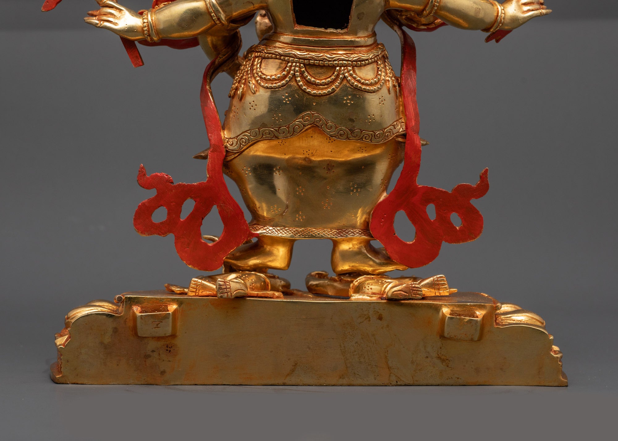 Sacred White Mahakala Sculpture | Divine Protector Deity for Rituals