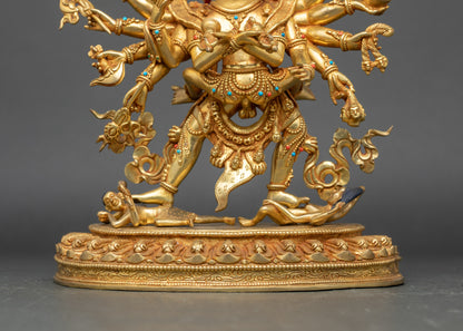 Khorlo Demchog Statue | Handcrafted Tantra Guardian of Sacred Energy