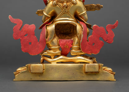 Authentic Shakya Mahakala Statue | Tibetan Buddhist Protector Figure