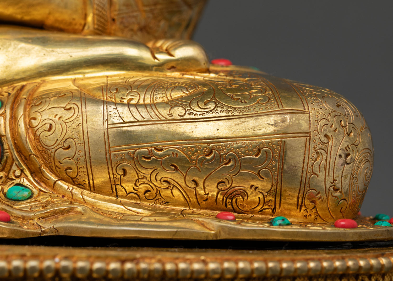 Shakyamuni Buddha Statue | 24K Gold Fire-Gilded Copper Art