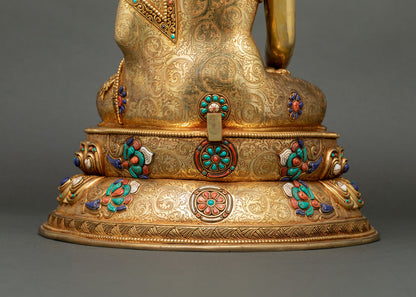 Buddha Shakyamuni Statue | Buddhist Meditation Art from Nepal