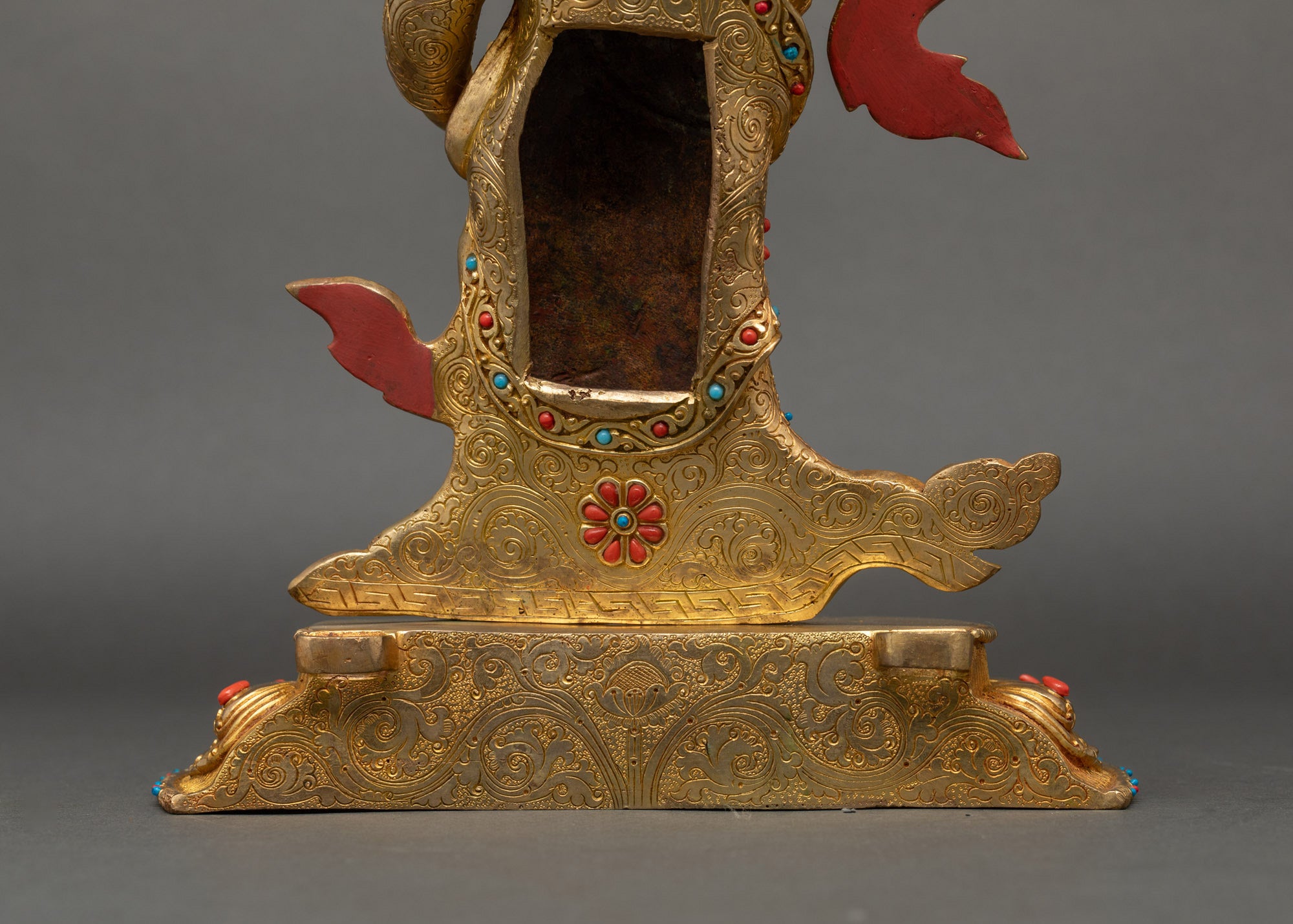 Tibetan Guru Rinpoche Sculpture - Symbol of Protection and Power