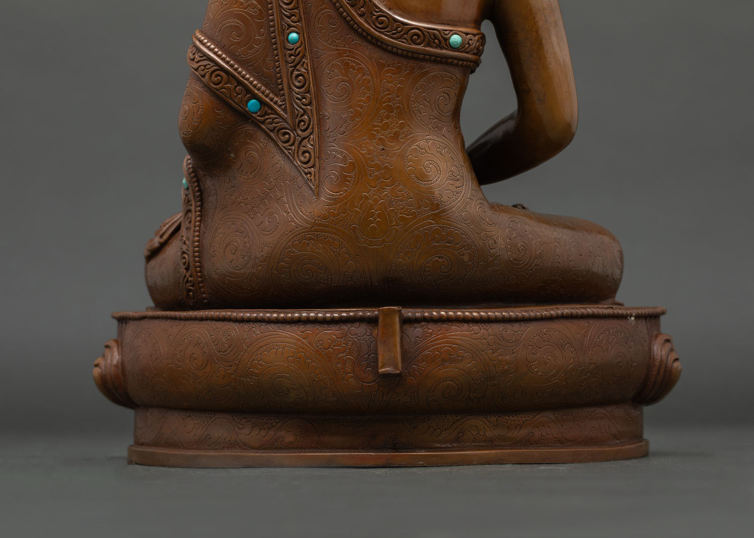 Amitabha Buddha Statue – Oxidized Copper Artwork