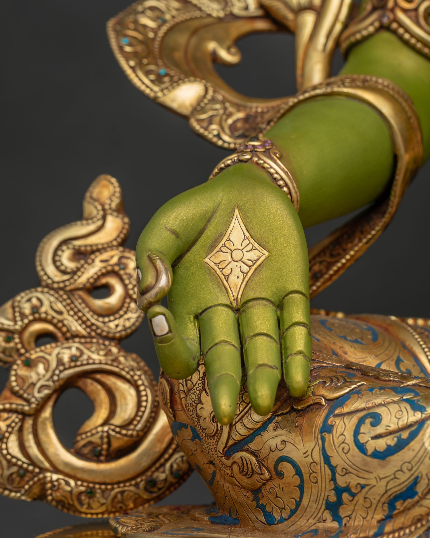 Large Green Tara Statue for Sale | Nepalese Buddhist Artistry