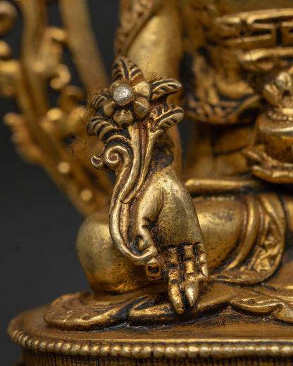 Medicine Buddha Statue | Copper Healing Buddha Sculpture