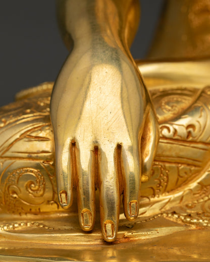 Jowo Rinpoche Statue | 24K Gold Fire-Gilded Copper Art