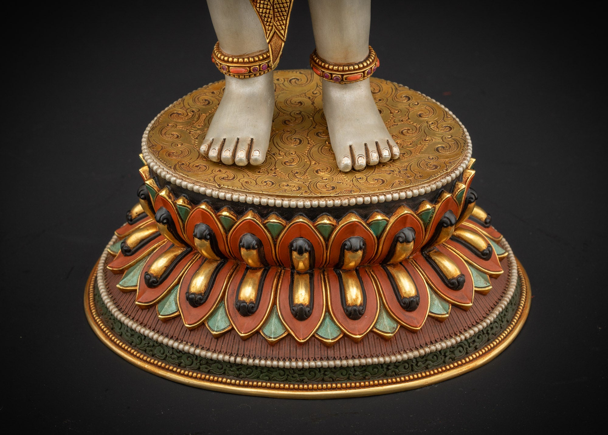 Cultivate Serenity with Standing Lokeshvara Statue | Lotus-Bearer Icon