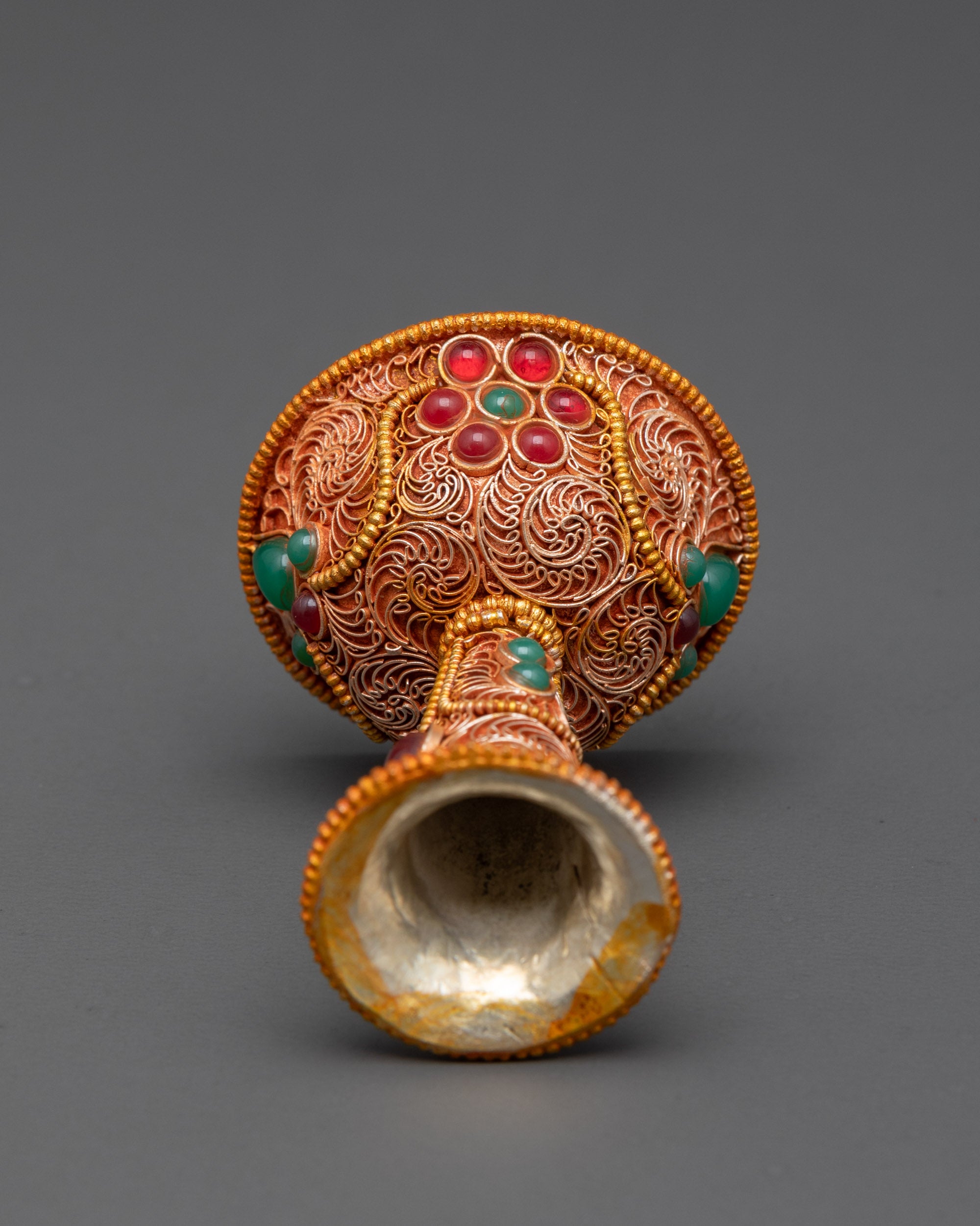 3" Tibetan Serkyem Offering Bowl | Tibetan Bowl for Buddhist Offerings
