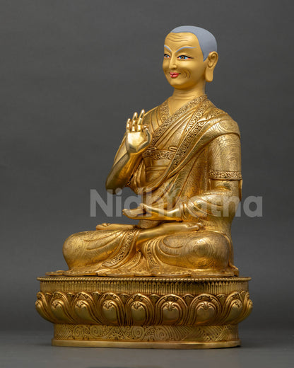 Je Tsongkhapa & Disciples Statue Set | Handcrafted Buddhist Art