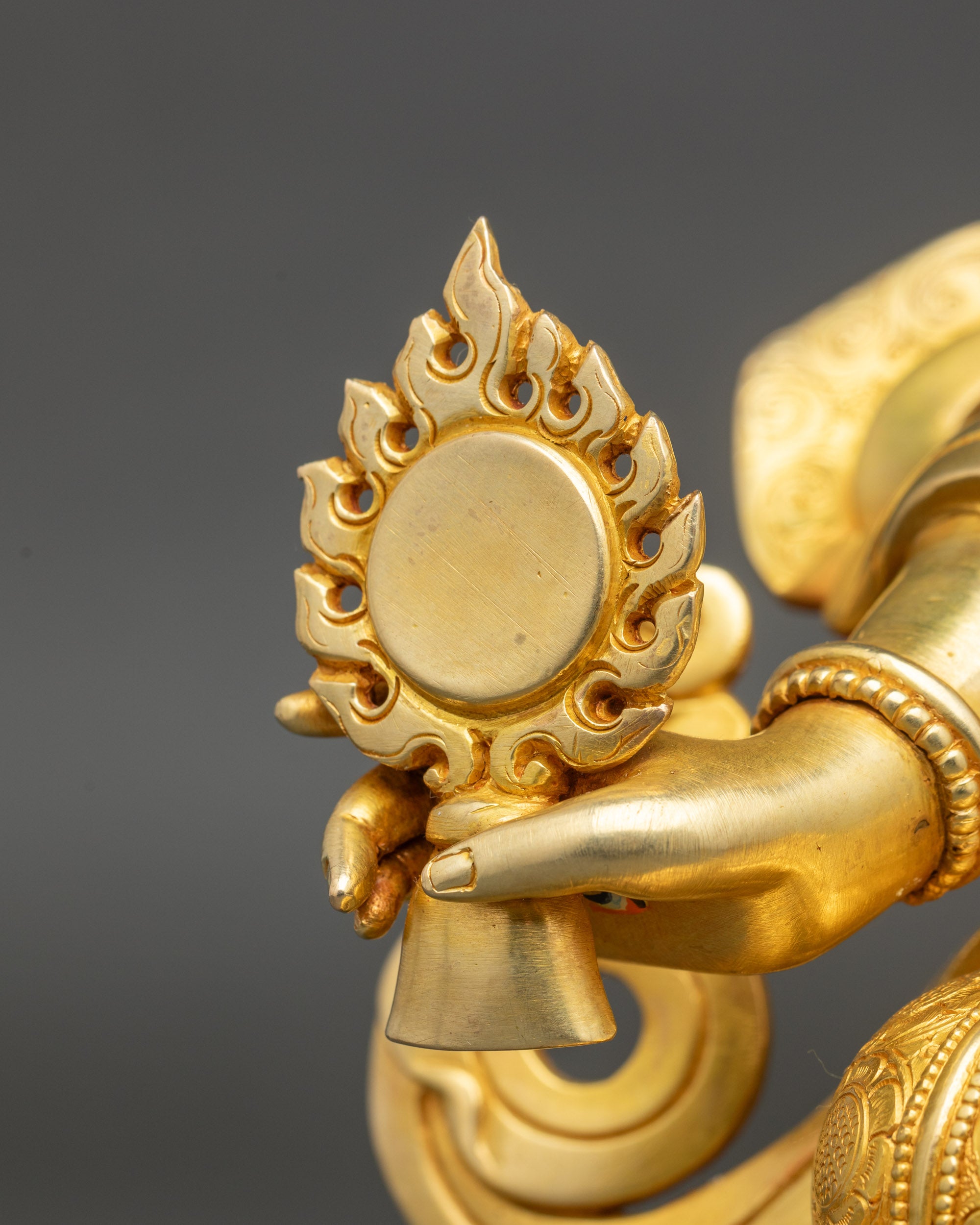 White Umbrella Goddess Dukar Statue | Authentic Nepalese Craftsmanship