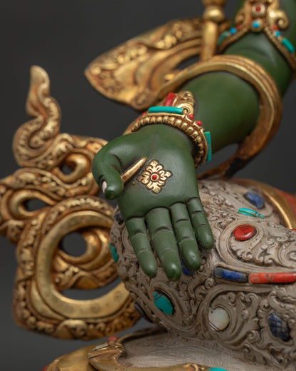 Green Tara Statue | Buddhist Goddess of Swift Liberation & Healing