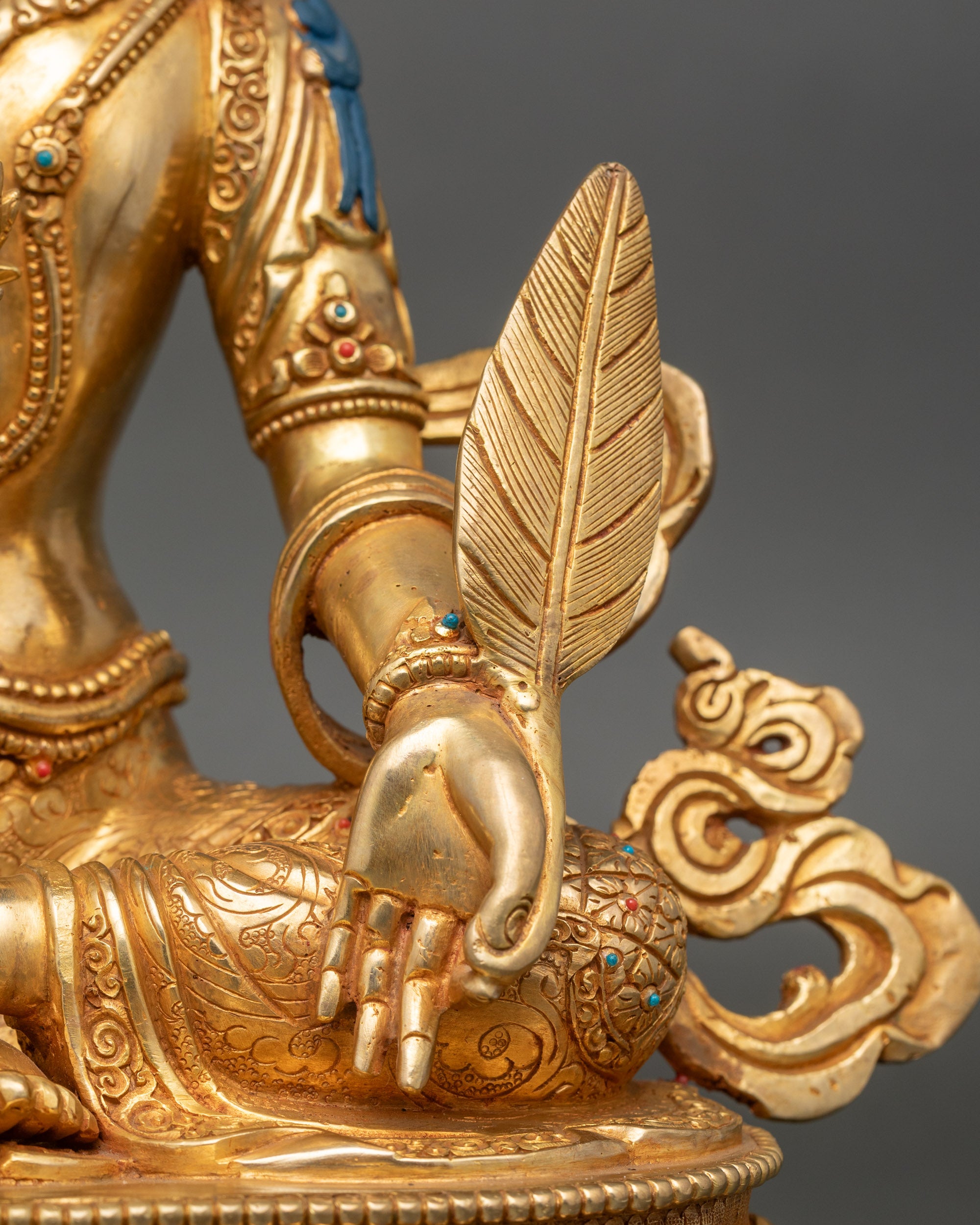 Ksitigarbha Statue - Himalayan Buddhist Deity for Spiritual Guidance