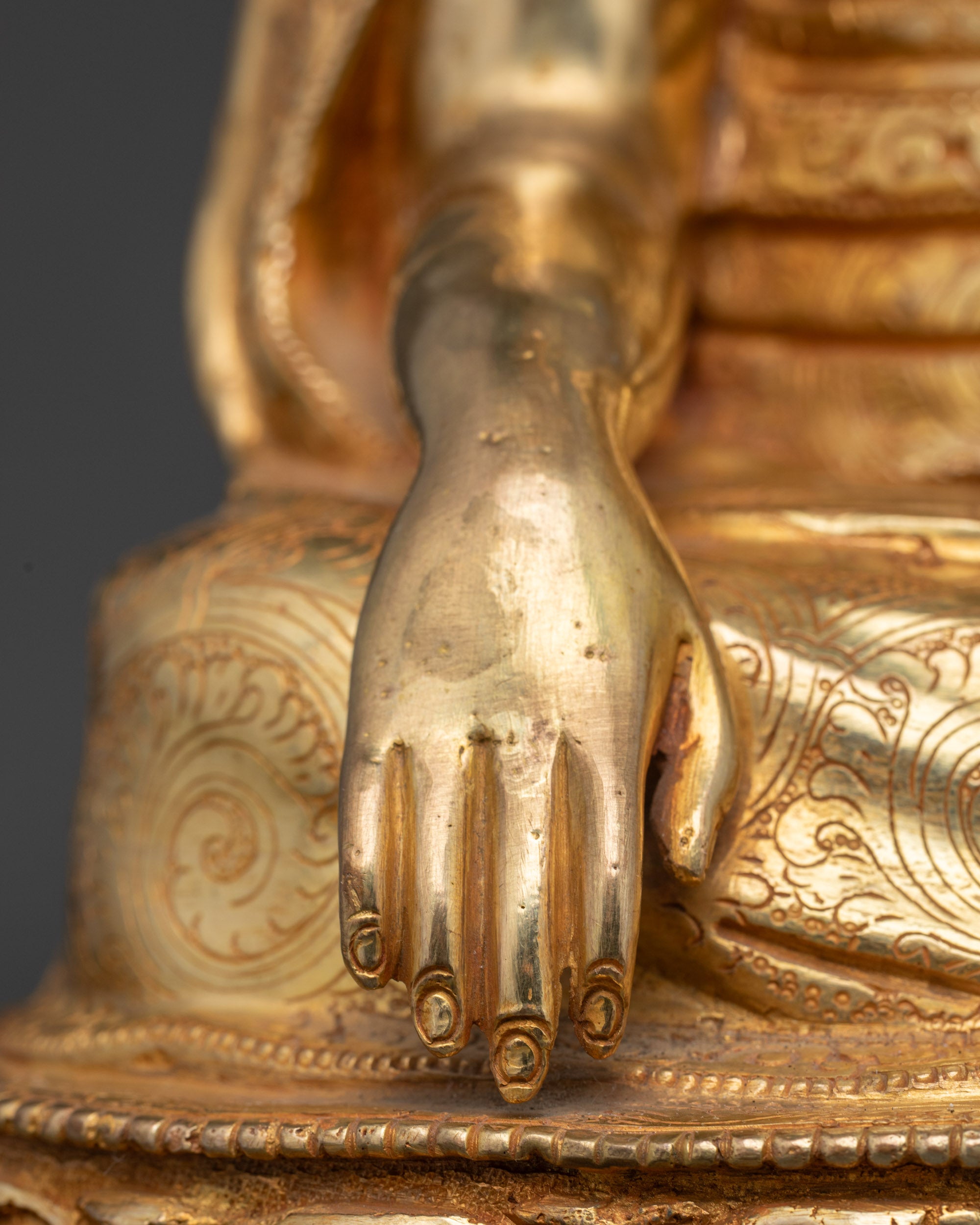 Handcrafted Guru Shapdum Statue | Himalayan Buddhist Lama Sculpture