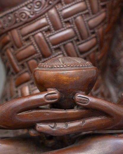 Amitabha Buddha Statue | Handcrafted Nepalese Meditation Sculpture