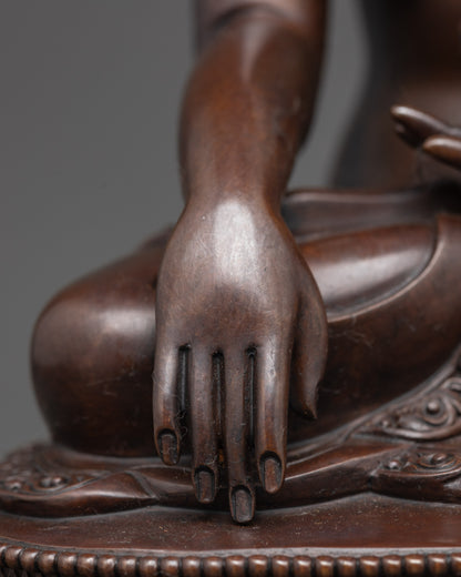 Buy Serene Oxidized Shakyamuni Buddha Statue for Home Decor & Altar
