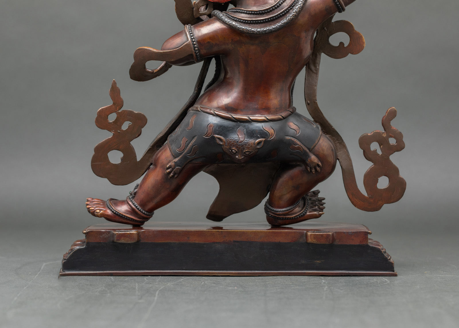 Oxidized Vajrapani Statue | Traditional Buddhist Sculpture