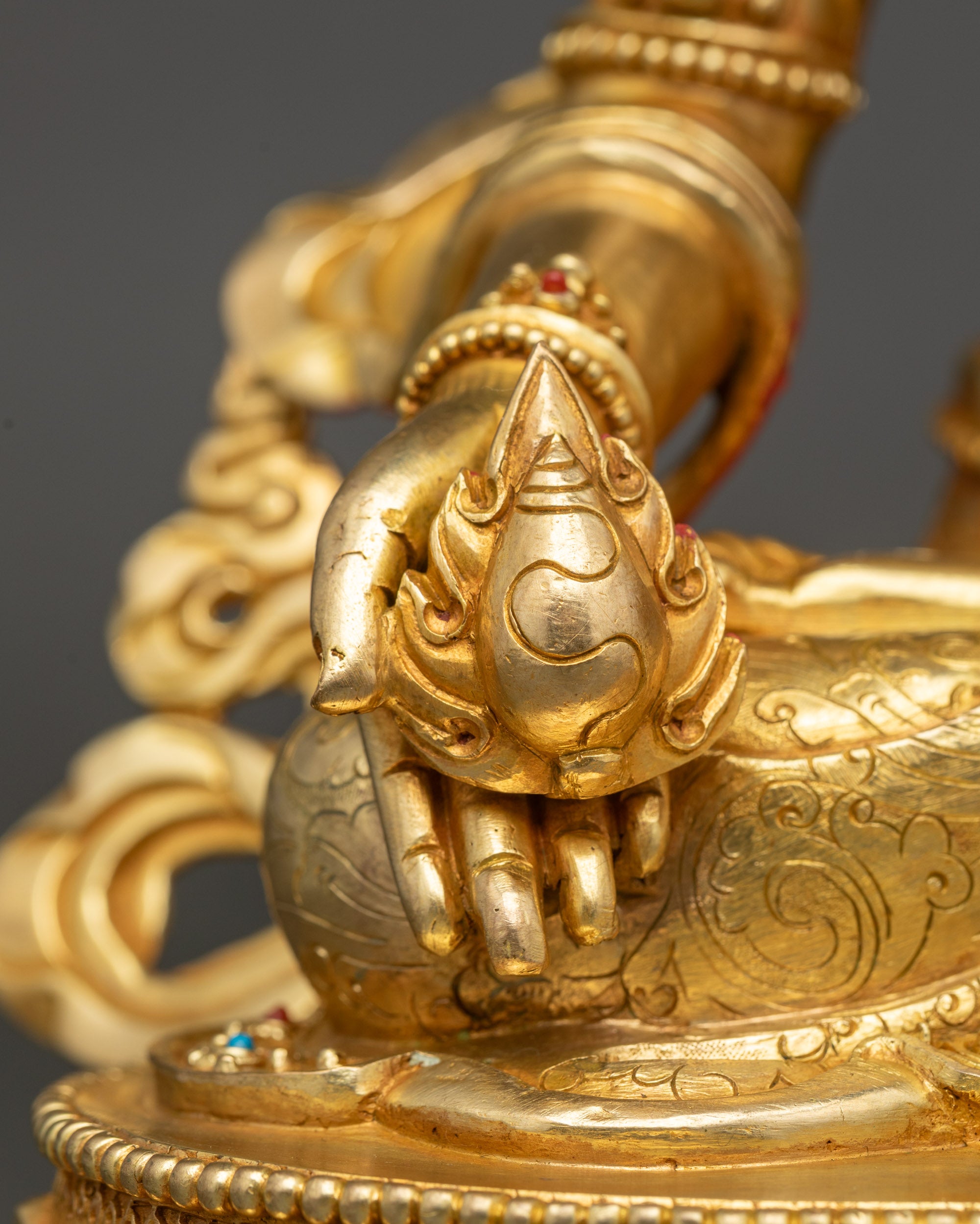 Handmade Kshitigarbha Sculpture for Karma Purification