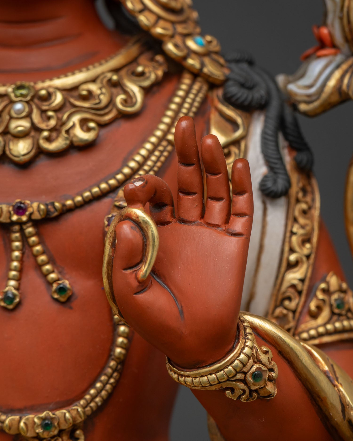 Simhanada Manjushri Statue for Wisdom & Clarity – Handcrafted in Nepal