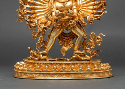 Sacred Kalachakra Statue – Buddhist Deity of Time & Enlightenment