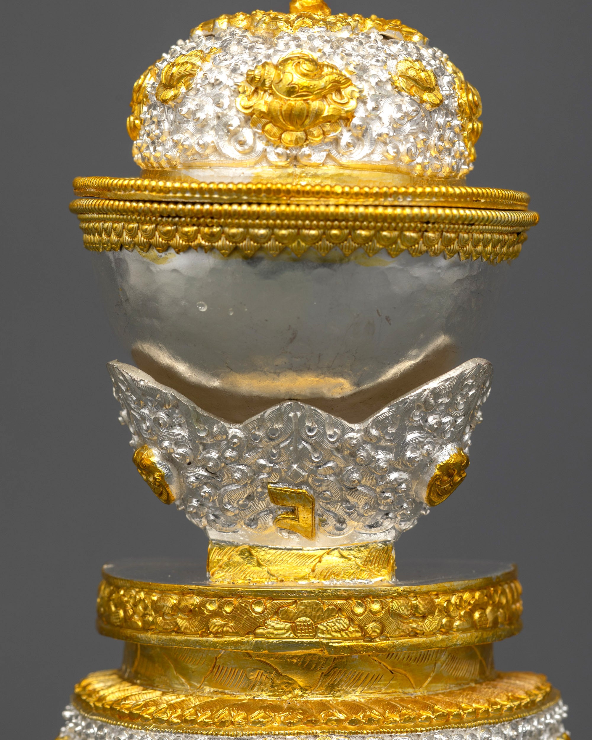 Tantric Kapala Set | Decorative Skull Cups with Auspicious Symbols