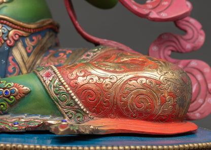Green Tara Statue – Embodiment of Compassion & Fearlessness