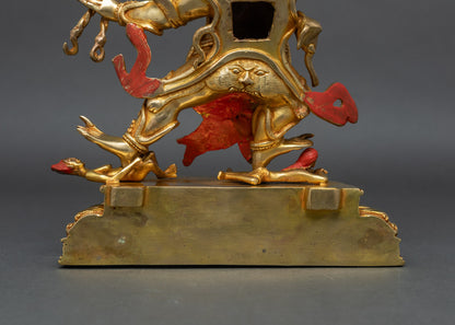 Hayagriva Statue | 24K Gold Gilded Sculpture from Nepal