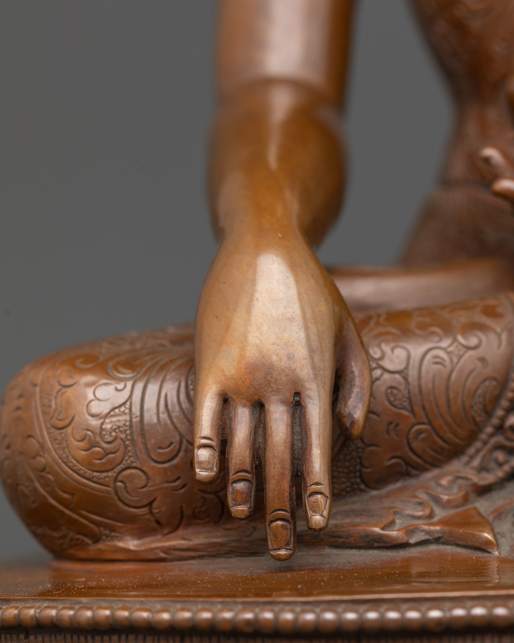 Oxidixed Shakyamuni Buddha Statue