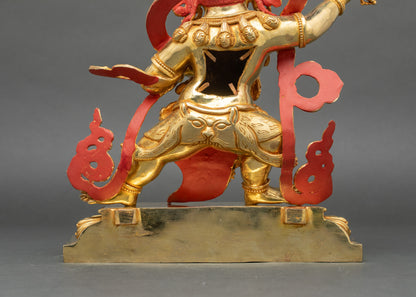 Black Manjushri Statue for Meditation | Wrathful Bodhisattva of Wisdom