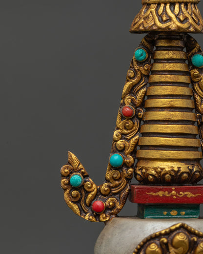 Traditional Stupa for Buddhist Meditation Spaces