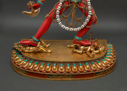 Vajrayogini (Dorje Naljorma) Statue - Handcrafted Dakini of Fire