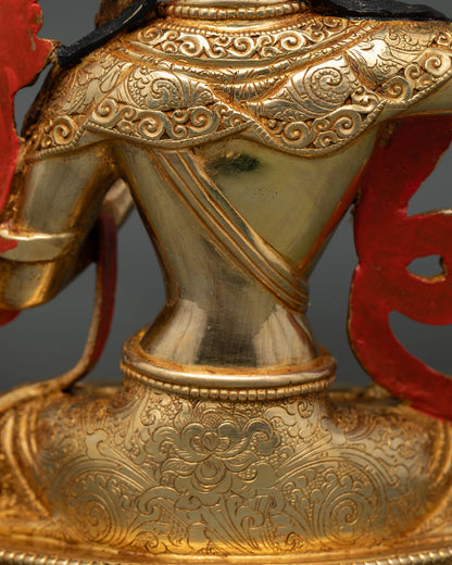 Manjushri Buddha Statue | Authentic Nepalese Copper Sculpture