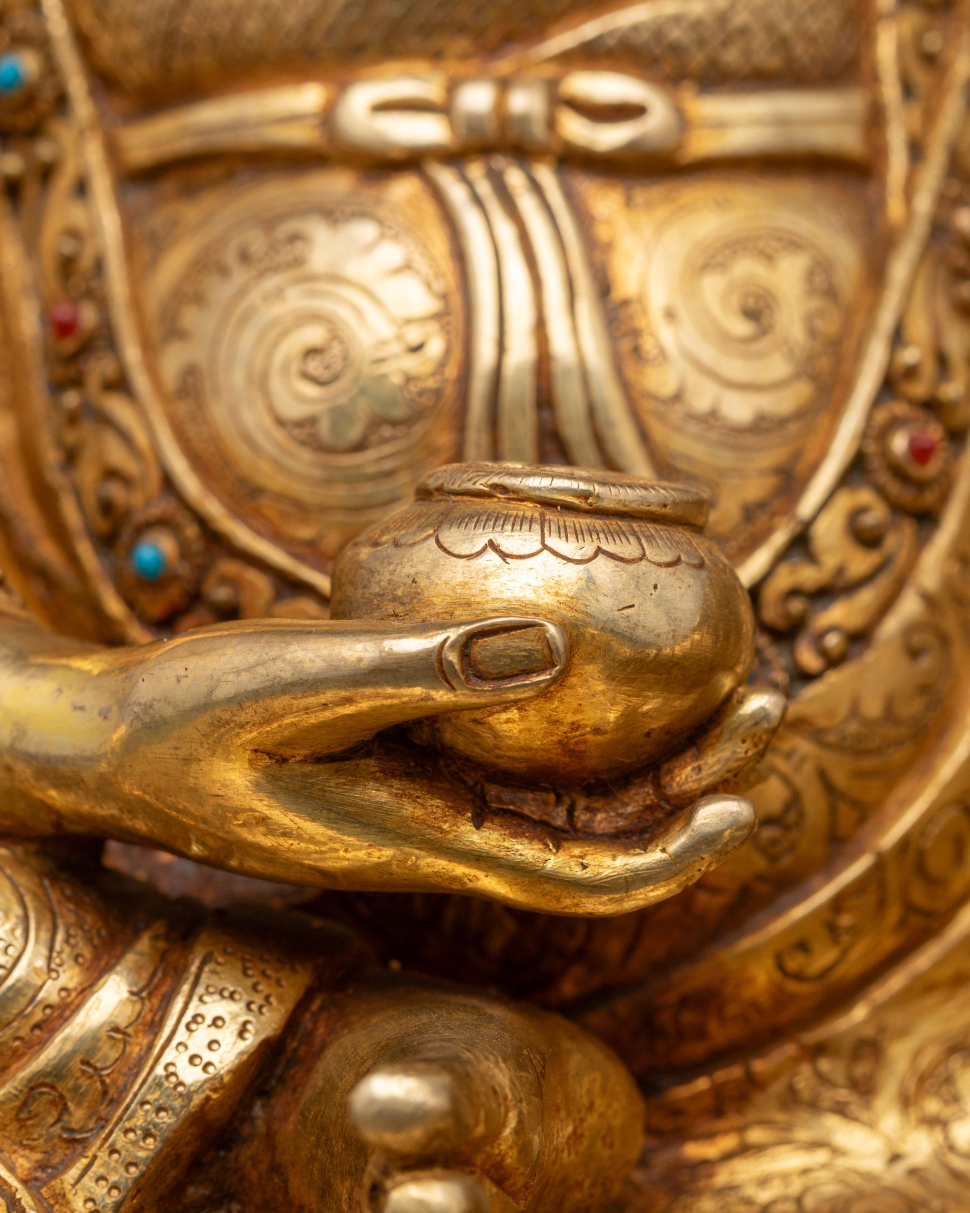 High-quality Guru Santaraksita Sculpture | Nepalese Traditional Art