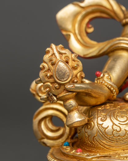 Handmade Nepalese Bodhisattva Dukar Sculpture