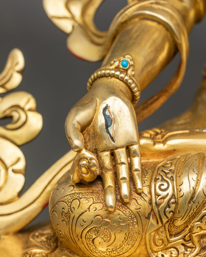 Handcrafted White Tara Statue | Nepalese Sculpture for Sacred Spaces