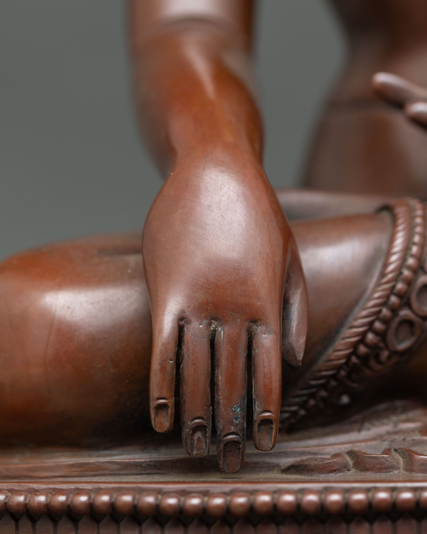 Oxidized Copper Shakyamuni Buddha Statue | Handcrafted in Nepal