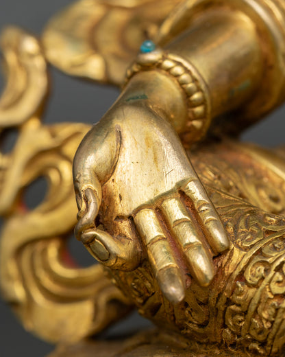 Green Tara Statue | Buddhist Goddess for Home Altar Decor