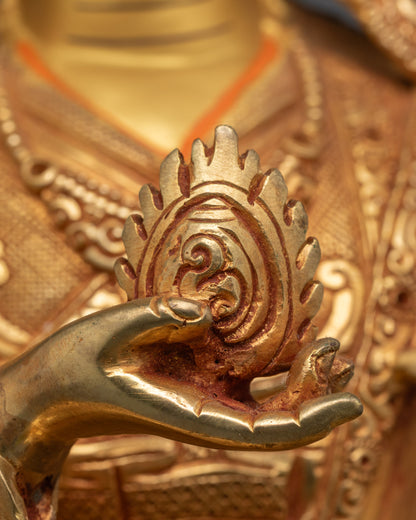 Handcrafted Guru Norlha Statue | Nepalese Buddhist Sculpture