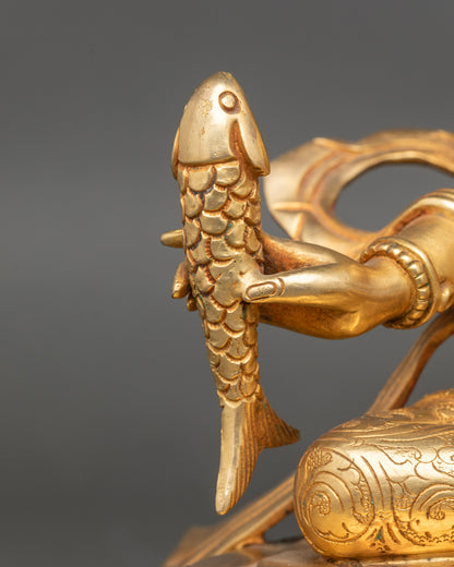 Handmade Set of Tilopa and Naropa Statue for Spiritual Practice