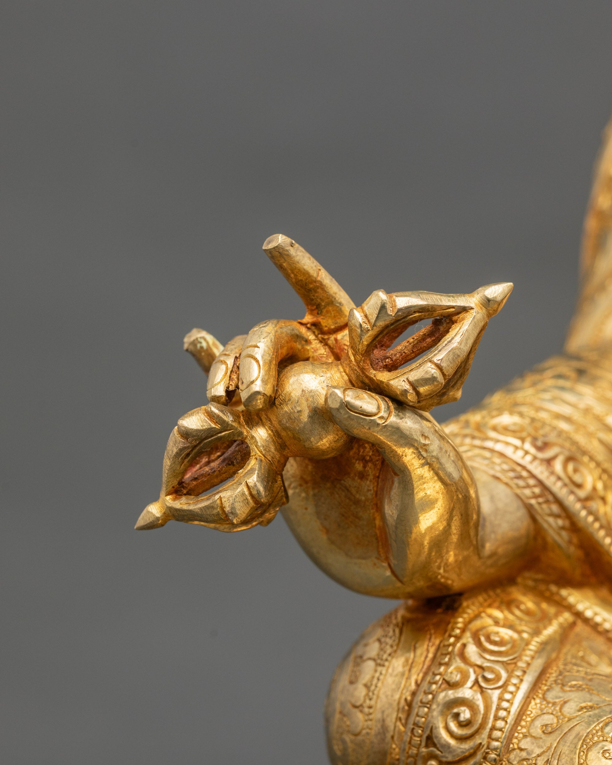 Padmasambhava Guru Rinpoche Meditation Statue | Himalayan Copper Sculpture