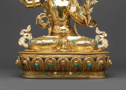 Premium Manjushri Meditation Statue | Handcrafted Symbol of Wisdom