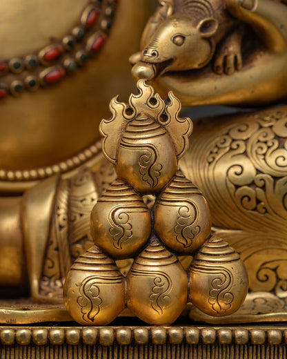 Dzambhala Statue from Nepal | Deity of Wealth and Prosperity