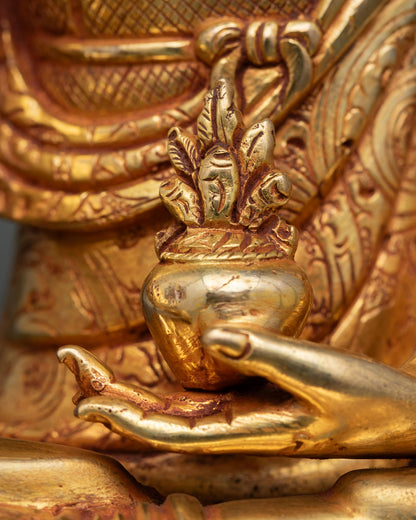 Medicine Buddha Statue | Traditional Buddhist Altar Artwork