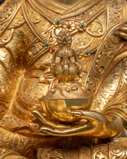 Handmade Buddhist Padmasambhava Statue | Guru Rinpoche Idol